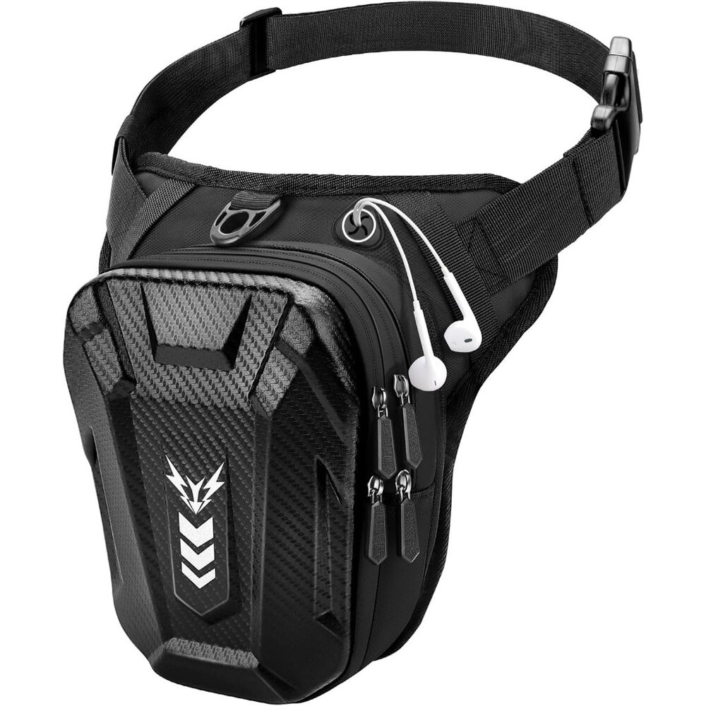 Thigh Bag, Drop Leg Bag for Women Men, Motorcycle Leg Bag with Leg Strap, Expand